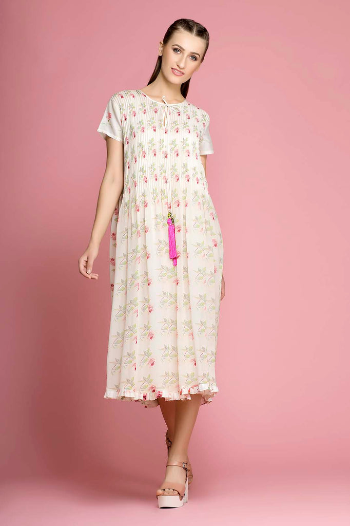 CARNIVAL-ROSE PINTUCKS